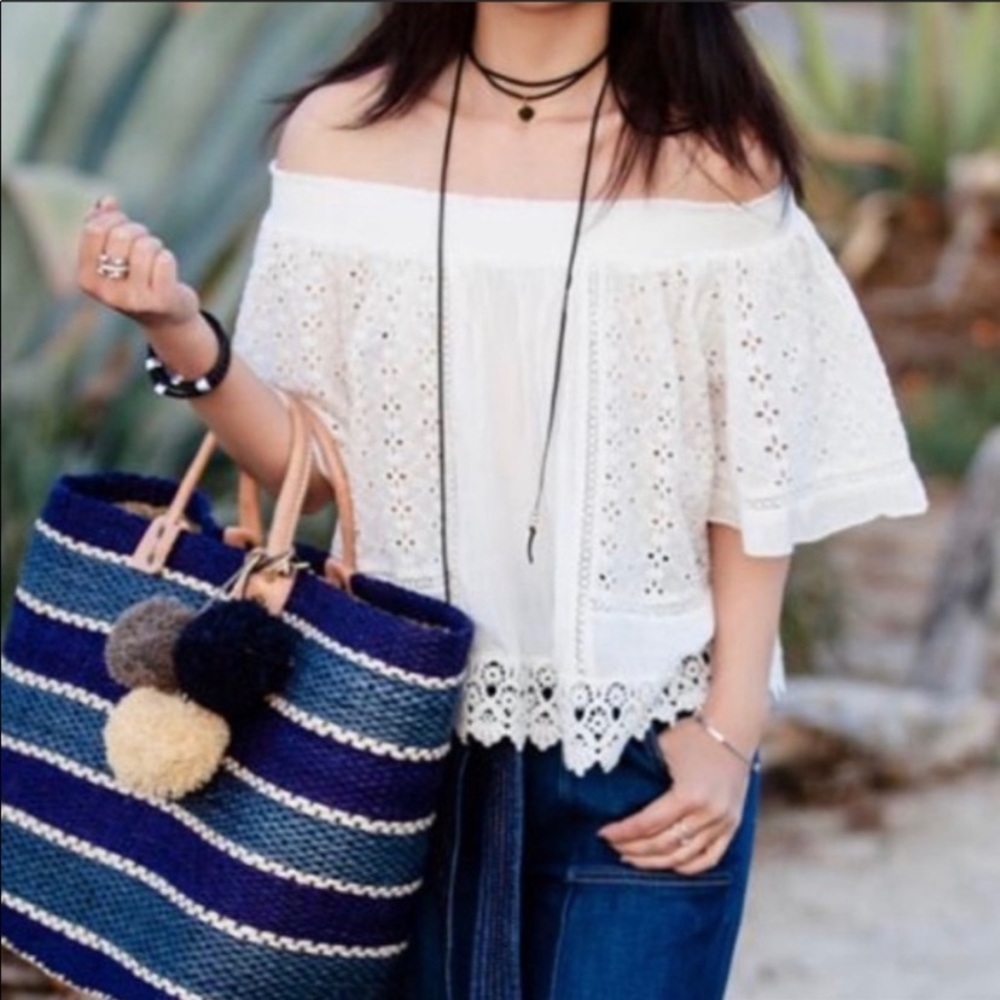 ☘️ Lovers + Friends NWOT seamist top XS
